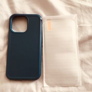 I phone 13 pro. Blue Protective Phone Case.